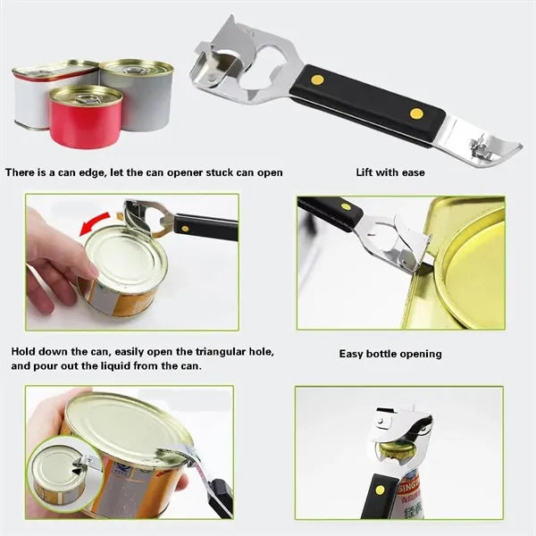 Versatile 4-In-1 Can Bottle Opener