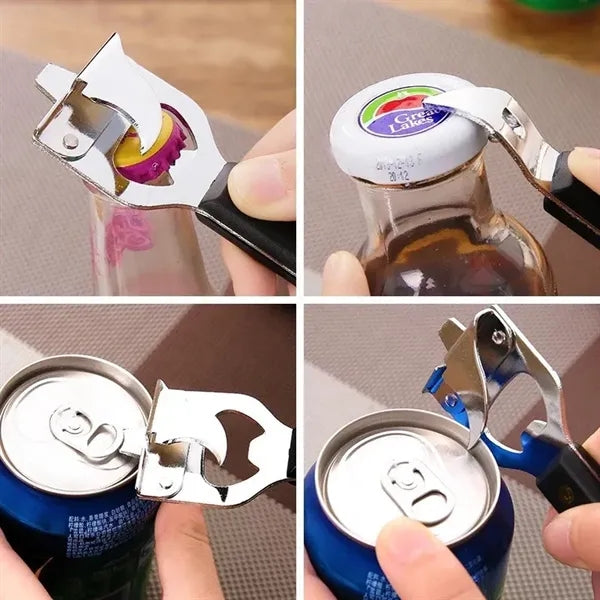 Versatile 4-In-1 Can Bottle Opener