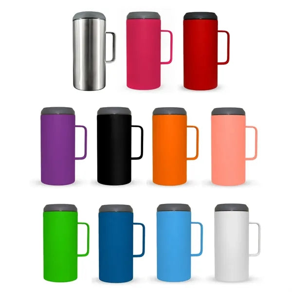 40oz Stainless Steel Beer Can Cooler with Handle