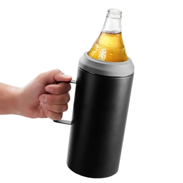 40oz Stainless Steel Beer Can Cooler with Handle
