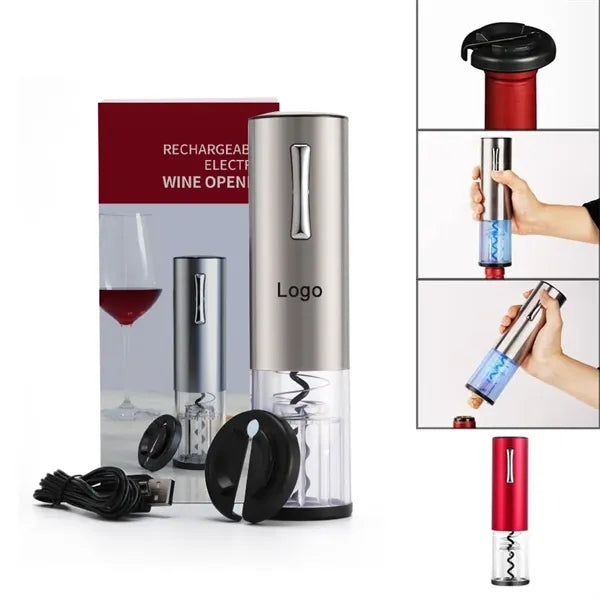 Rechargeable Wine Bottle Opener with Foil Cutter