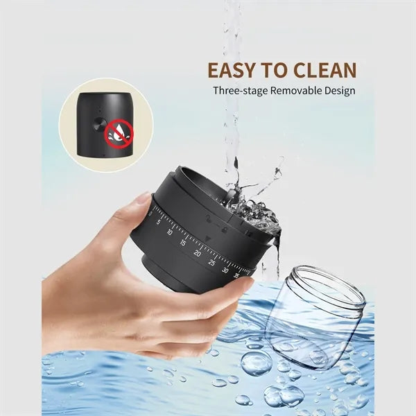Portable Electric Coffee Grinder with Adjustable Settings