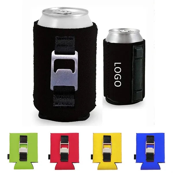 Neoprene 2-in-1 Bottle Opener & Can Cooler