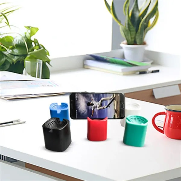 Mini Bluetooth Speaker with Phone Stand and Custom Logo