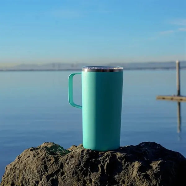 Double Wall Insulated Mugs with Handle and Lid Bottle
