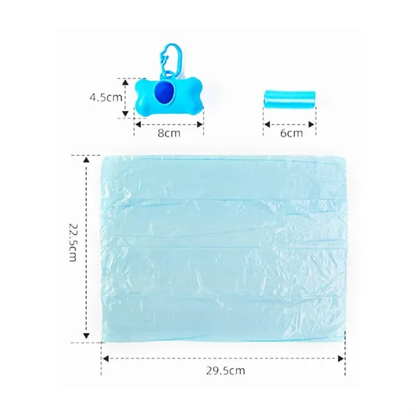 Bone Shaped Dog Waste Bag Dispenser with Clip