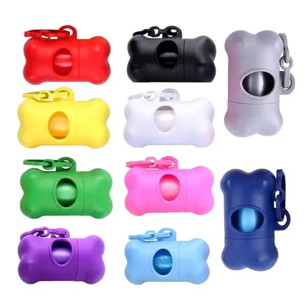 Bone Shaped Dog Waste Bag Dispenser with Clip