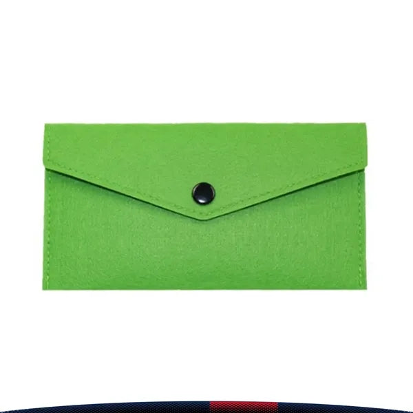 Felyra Snap-Closure Felt Glasses Pouch