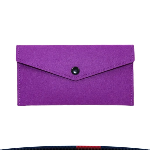 Felyra Snap-Closure Felt Glasses Pouch