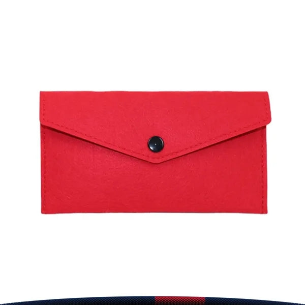 Felyra Snap-Closure Felt Glasses Pouch