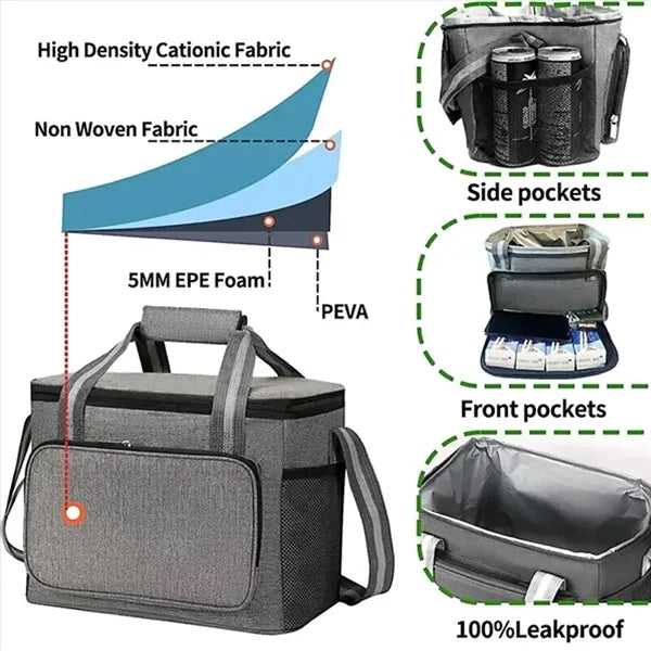 15L Large Insulated Cooler Bag