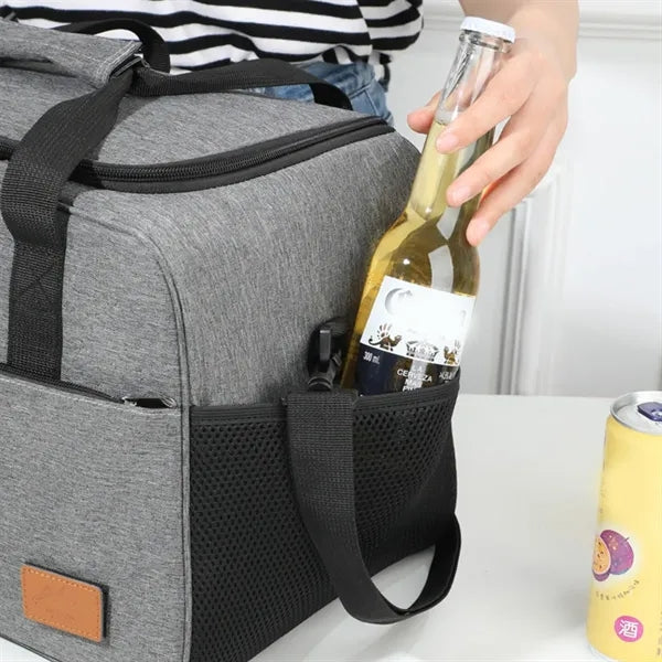 Insulated Picnic Lunch Cooler Tote Bag with Shoulder Strap