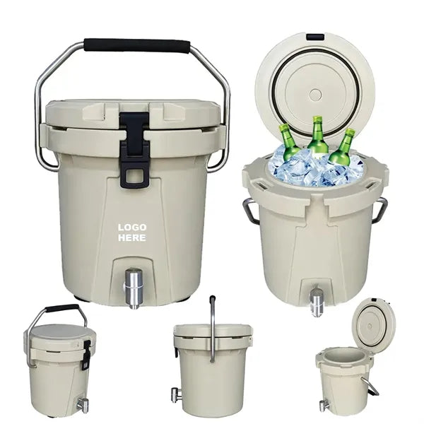 Rotomolded Insulated Ice Bucket Cooler with Spigot