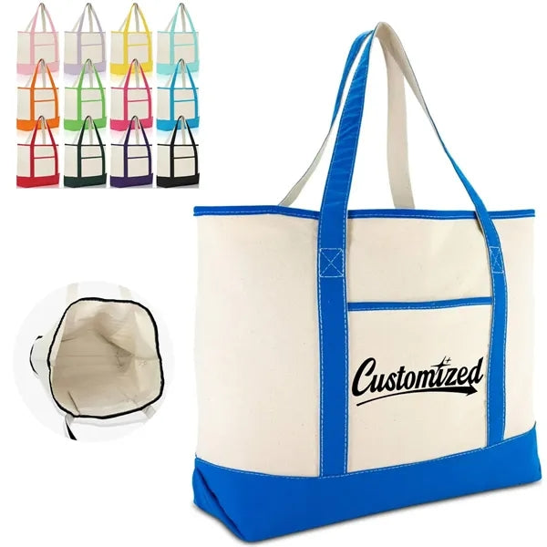 Canvas Boat Tote Bag with Logo Imprint