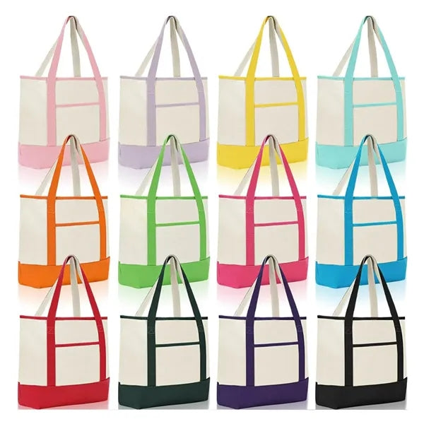 Canvas Boat Tote Bag with Logo Imprint