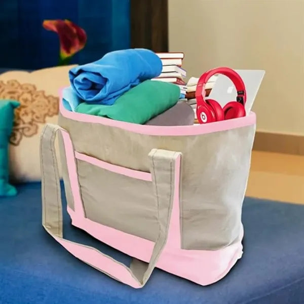 Canvas Boat Tote Bag with Logo Imprint