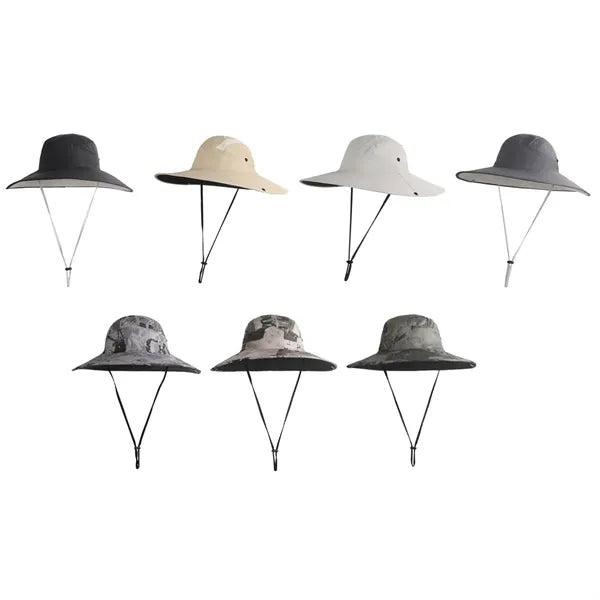 Outdoor Sun Protection Boonie Hat with Adjustable Chin Cord