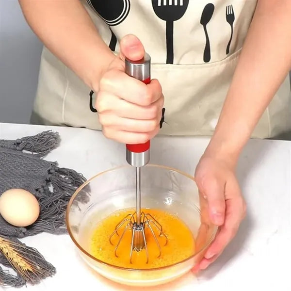 10inch Manual Rotating Egg Beater with Non-Slip Handle