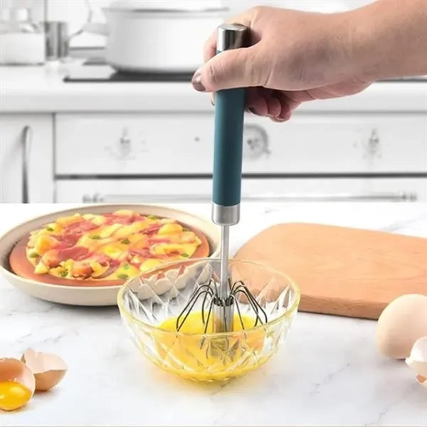 10inch Manual Rotating Egg Beater with Non-Slip Handle