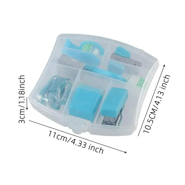 Mini Office Stationery Set W/ Stapler Accessories in Case