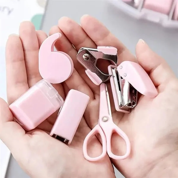 Mini Office Stationery Set W/ Stapler Accessories in Case