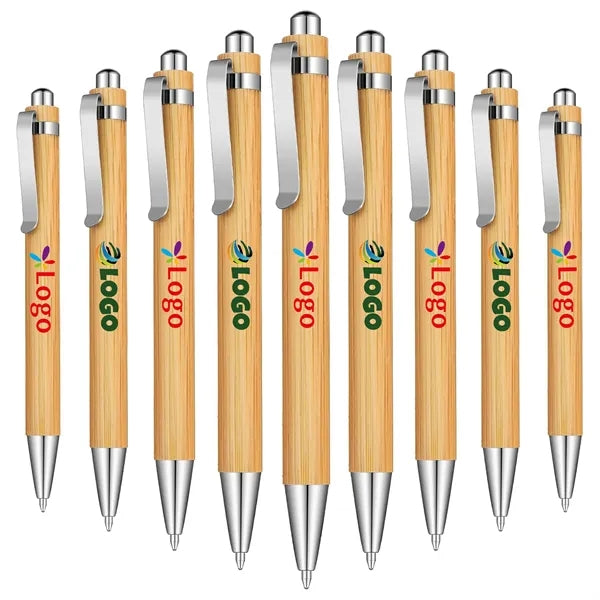 Bamboo Retractable Ballpoint Pen