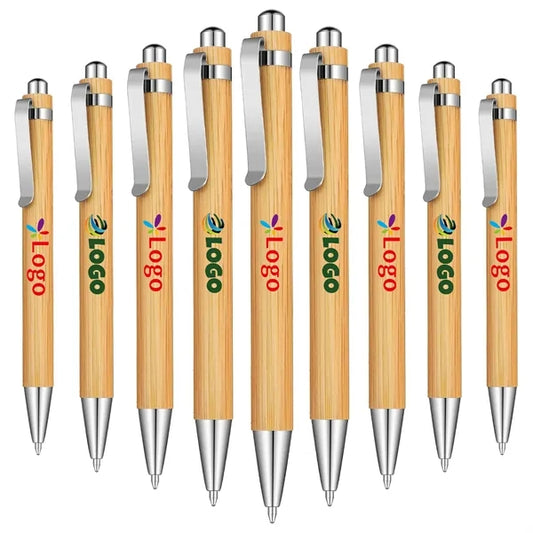 Bamboo Retractable Ballpoint Pen