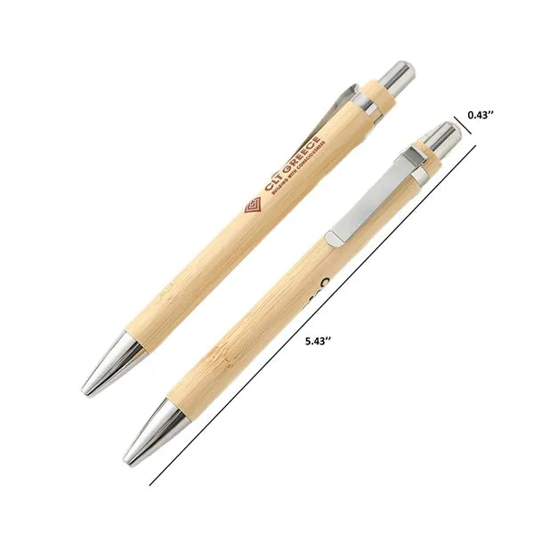Bamboo Retractable Ballpoint Pen