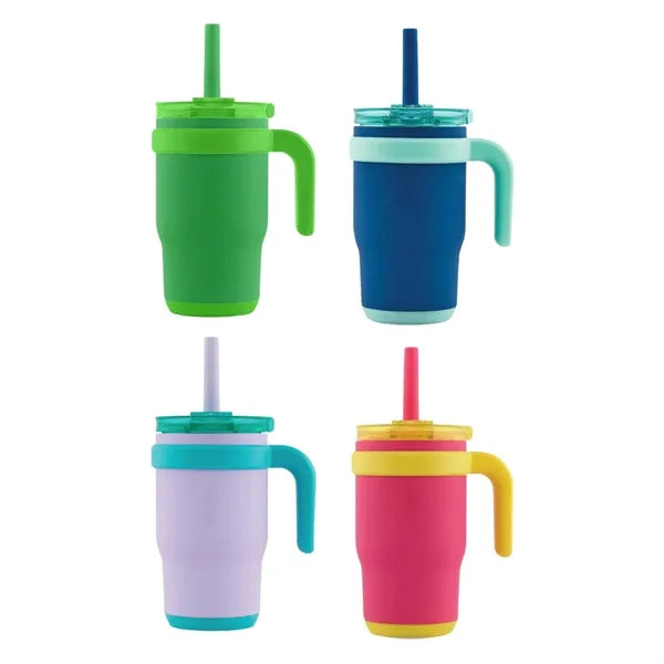 14oz Kids Water Bottle with Straw