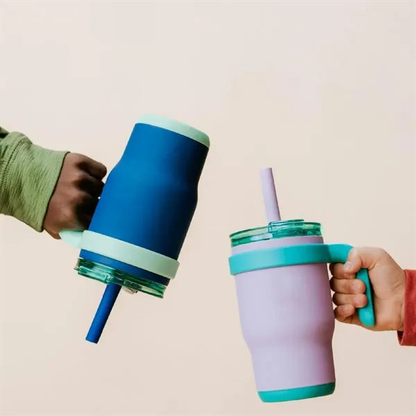 14oz Kids Water Bottle with Straw