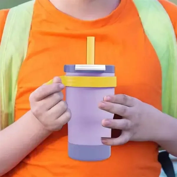 14oz Kids Water Bottle with Straw