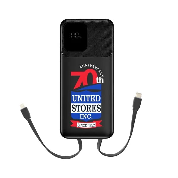 Dallas Dual Cord Power Bank 20000
