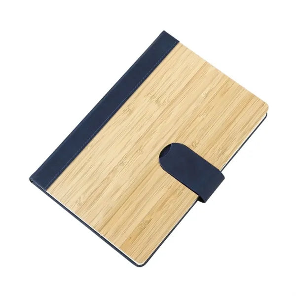 Bamboo Cover Magnetic Buckle Diary