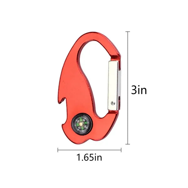 Compass Bottle Opener Keychain