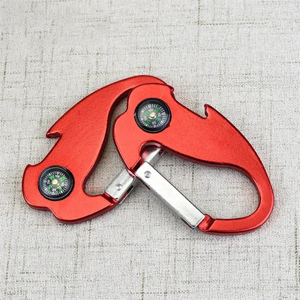 Compass Bottle Opener Keychain