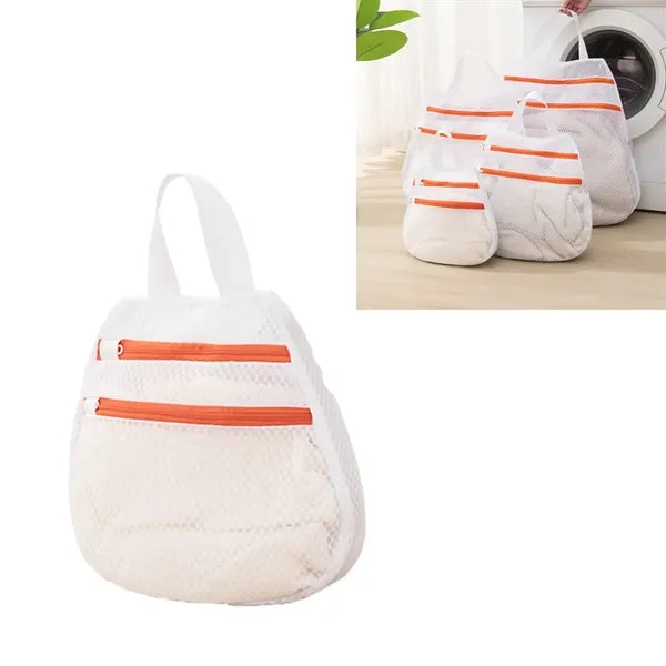 Zipper Honeycomb Mesh Laundry Bag