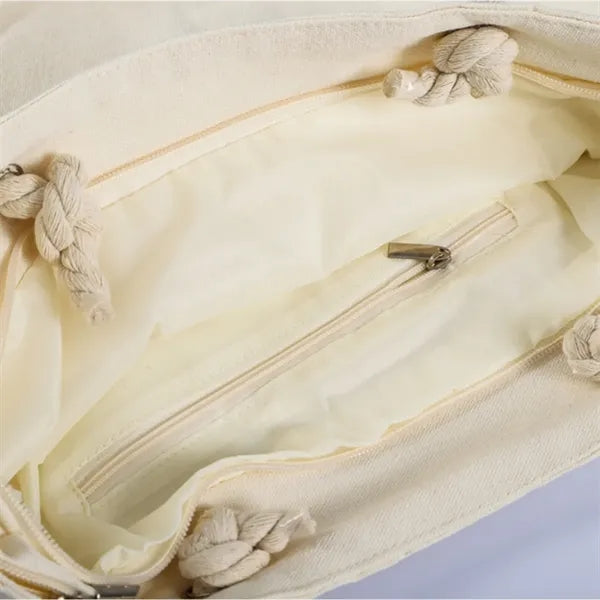 Twisted Rope Blankets Canvas Bag