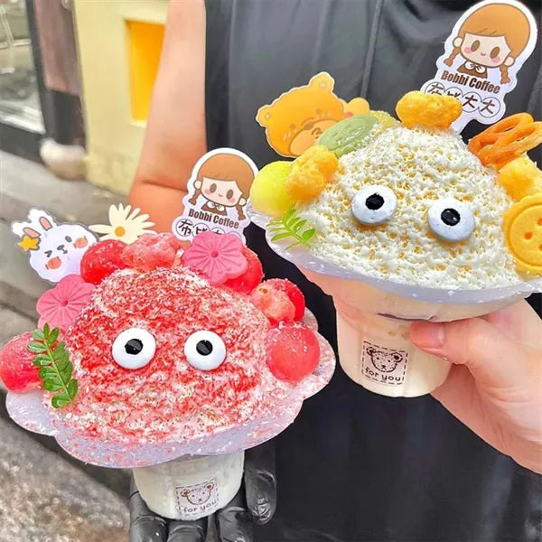 Disposable Ice Cream Cup Smoothie Bowl