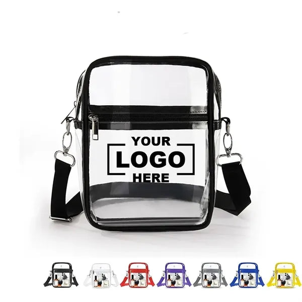 PVC Clear Crossbody Bag Stadium Approved