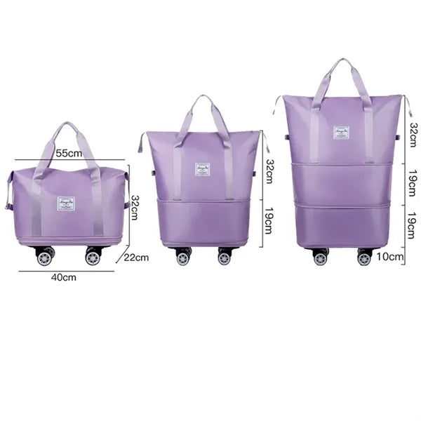 Expandable Foldable Luggage with Spinner Wheels