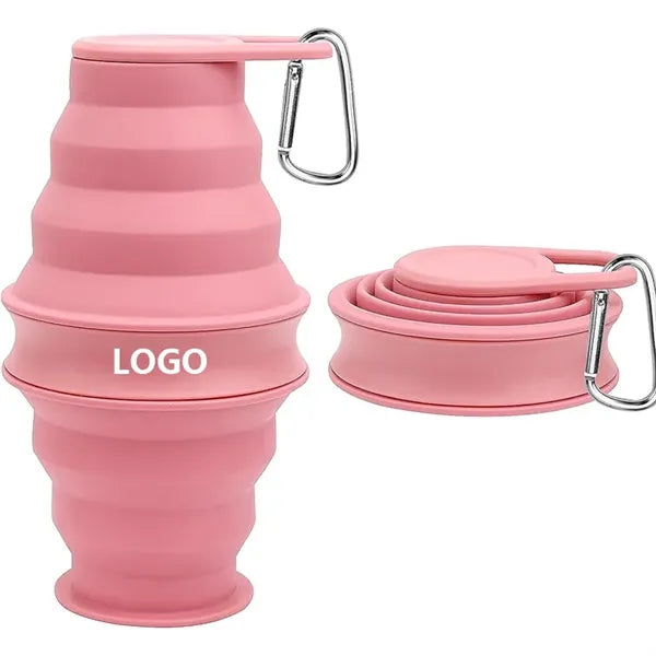 17oz Cone Shape Silicone Foldable Cup