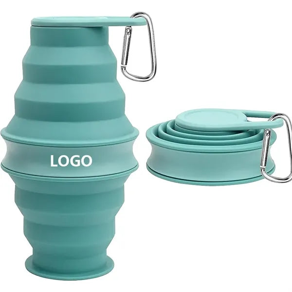 17oz Cone Shape Silicone Foldable Cup