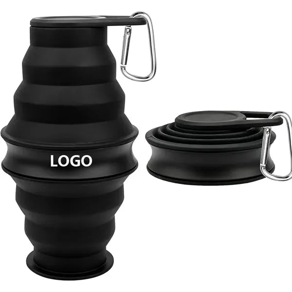 17oz Cone Shape Silicone Foldable Cup