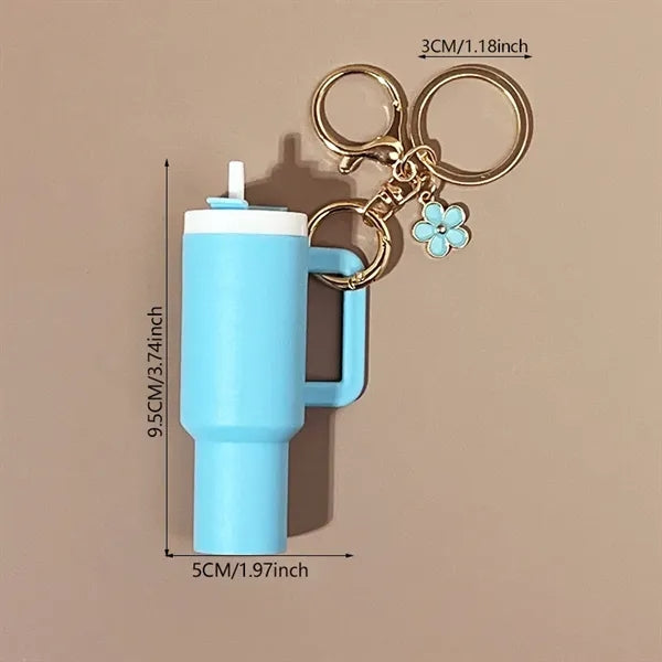 Mini Tumbler Keychain Chapstick Holder