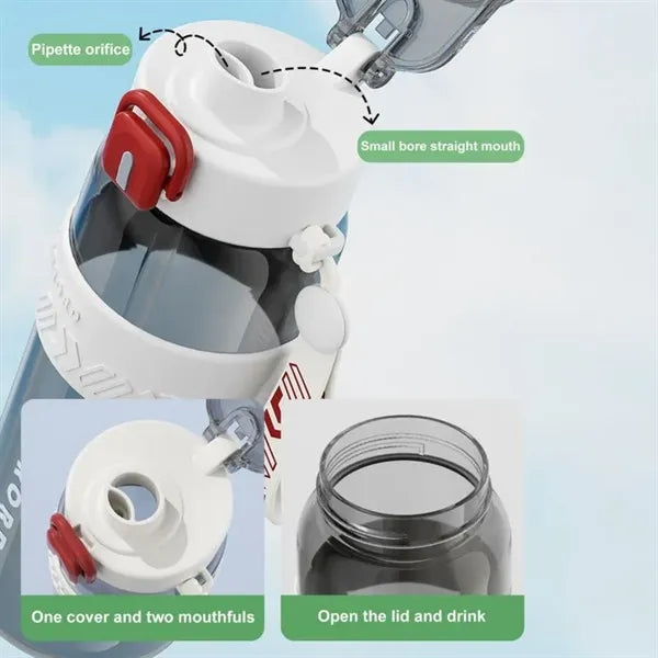 27 oz. Sports Water Bottle with Strap and Straw