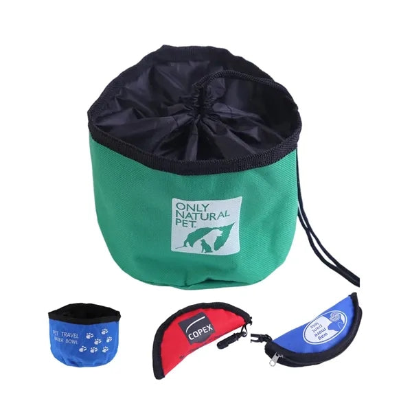Foldable Waterproof Oxford Pet Bowl Outdoor Travel Cup