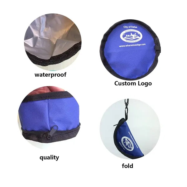 Foldable Waterproof Oxford Pet Bowl Outdoor Travel Cup