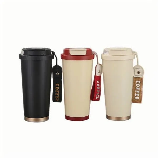 18 oz. Coffee Travel Mug with Straw & Flip Lid