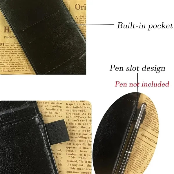 PU Leather Calculator Notepad