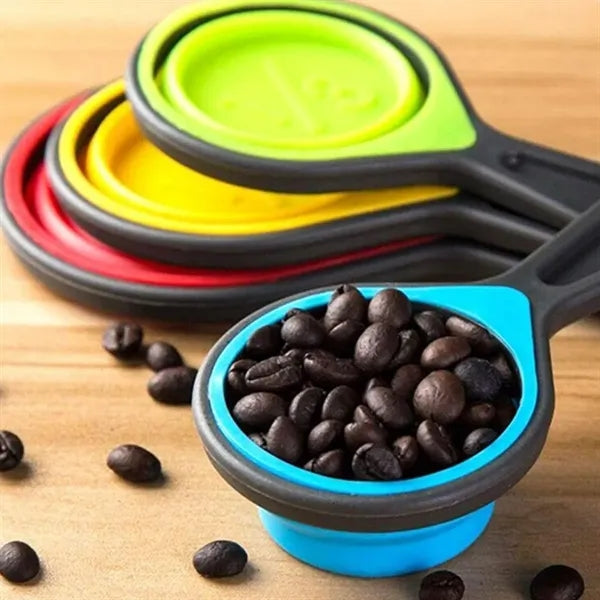 Collapsible Silicone Measuring Cups and Spoons Set